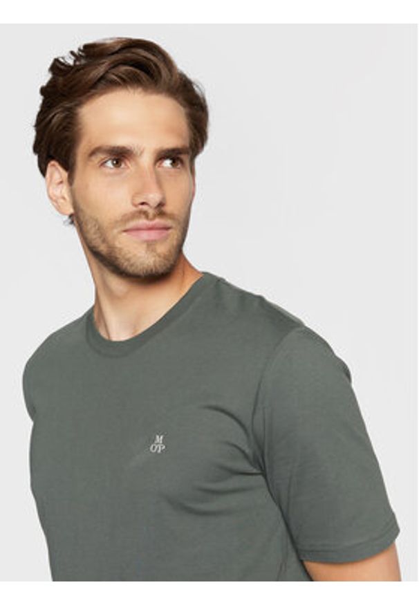 Marc O'Polo T-Shirt B21 2012 51054 Zielony Regular Fit. Typ kołnierza: polo. Kolor: zielony. Materiał: bawełna