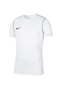 Koszulka sportowa chłopięca Nike JR Park 20. Kolor: biały. Długość rękawa: krótki rękaw. Długość: krótkie