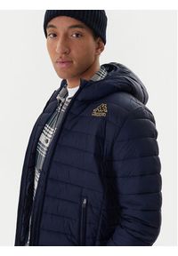 Kappa Kurtka przejściowa Logo Astrom 34243TW Granatowy Regular Fit. Kolor: niebieski. Materiał: syntetyk #4