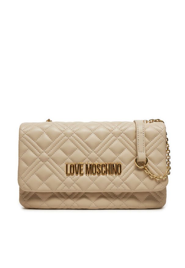 Love Moschino - LOVE MOSCHINO Torebka JC4097PP1LLA0110 Beżowy. Kolor: beżowy. Materiał: skórzane