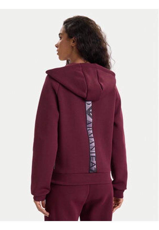 EA7 Emporio Armani Bluza 7W000675 AF13151 M5064 Bordowy Regular Fit. Kolor: czerwony. Materiał: bawełna, syntetyk