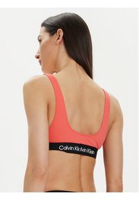 Calvin Klein Swimwear Góra od bikini KW0KW02354 Koralowy. Kolor: pomarańczowy. Materiał: syntetyk