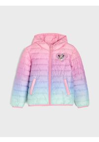 Sinsay - Pikowana kurtka puffer z kapturem Minnie Mouse - wielobarwny. Typ kołnierza: kaptur. Wzór: motyw z bajki #1