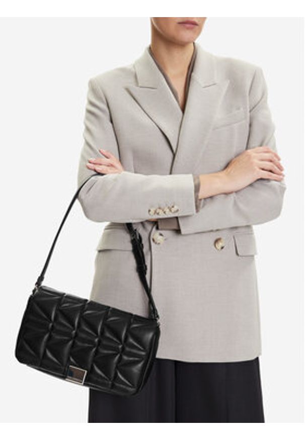 Karl Lagerfeld - KARL LAGERFELD Torebka A1W30437 Czarny. Kolor: czarny. Materiał: skórzane