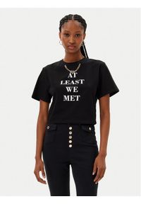 MET T-Shirt M10 261TS Czarny Regular Fit. Kolor: czarny. Materiał: bawełna