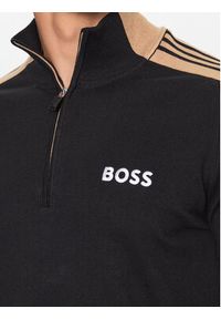 BOSS - Boss Sweter 50493769 Czarny Regular Fit. Kolor: czarny. Materiał: bawełna #4