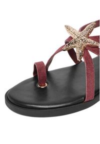 DeeZee Sandały CEO-YLD-F9678 Bordowy. Kolor: czerwony. Materiał: materiał #2