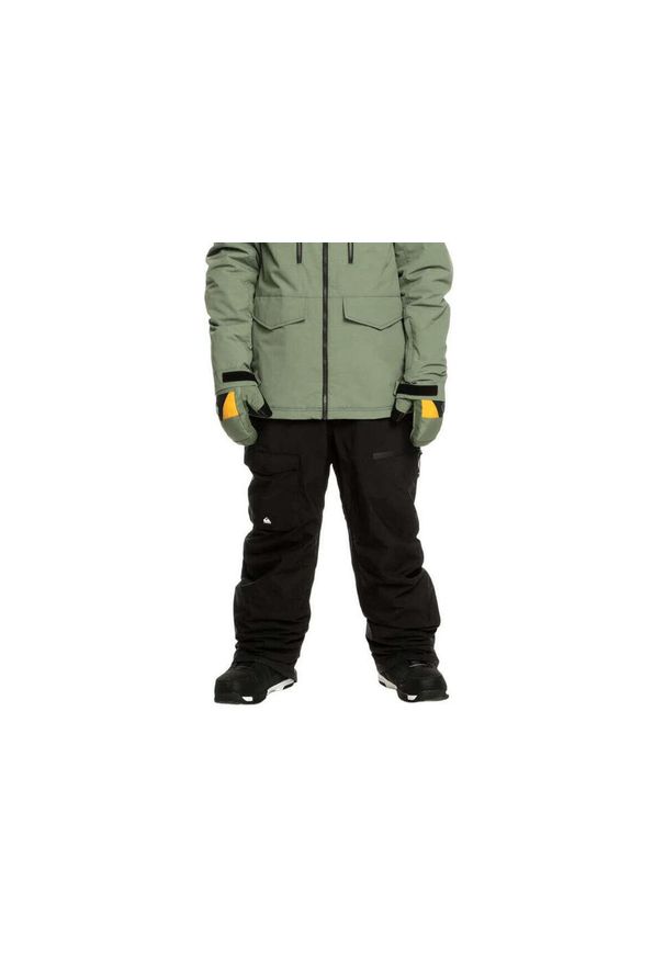 Męskie Spodnie Quiksilver Technical Snow Bib Pants. Kolor: czarny. Materiał: poliester. Sport: narciarstwo