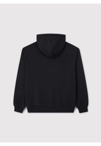 Pako Lorente - PAKO LORENTE - Czarna bluza dresowa z kapturem. Typ kołnierza: kaptur. Kolor: szary, czarny. Materiał: dresówka. Wzór: gładki #2