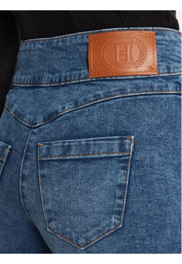 Silvian Heach Jeansy Galta GPA24261JE Niebieski Wide Leg. Kolor: niebieski