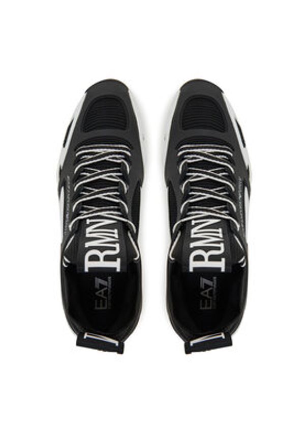 EA7 Emporio Armani Sneakersy X8X174 XK377 K485 Czarny. Kolor: czarny. Materiał: skóra