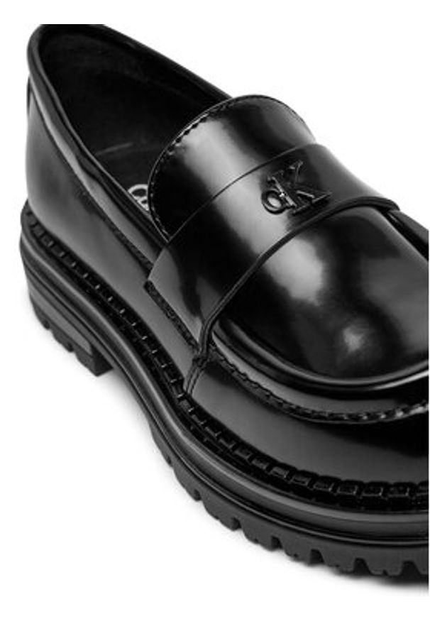 Calvin Klein Jeans Loafersy V4A4-81027-1453 M Czarny. Kolor: czarny. Materiał: skóra