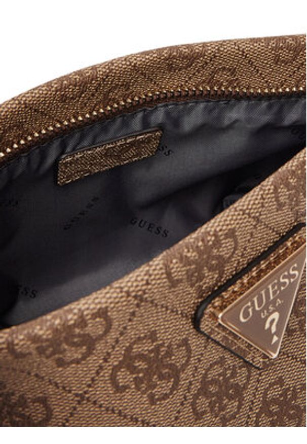 Guess Kosmetyczka Helina TWLB96 40005 Brązowy. Kolor: brązowy. Materiał: skóra