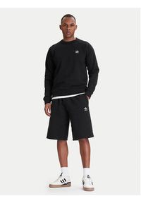 Adidas - adidas Bluza Trefoil Essentials IY4932 Czarny Regular Fit. Kolor: czarny. Materiał: bawełna #5