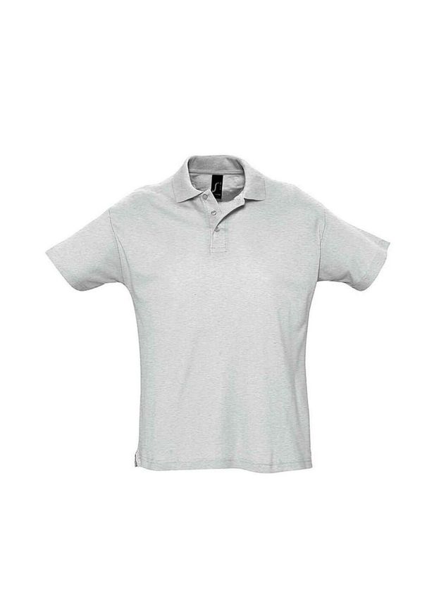 SOL'S - Męska Koszulka Polo Summer II Heather. Typ kołnierza: polo. Kolor: fioletowy, szary, wielokolorowy