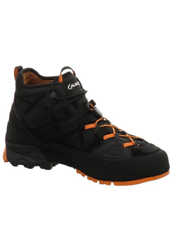 Buty trekkingowe męskie Aku Rock Dfs Mid Gtx. Kolor: czarny. Materiał: skóra. Szerokość cholewki: normalna. Sport: turystyka piesza