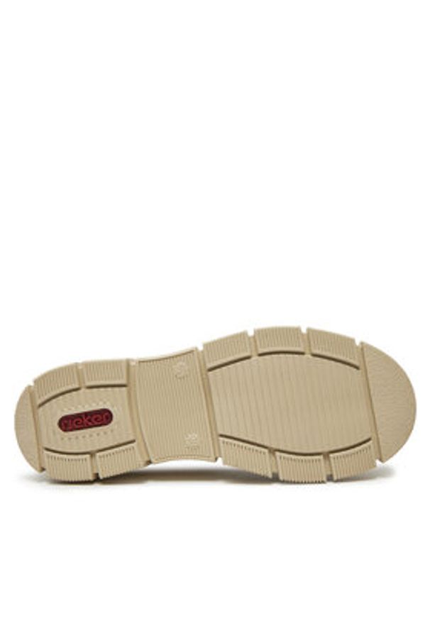 Rieker Trzewiki X3403-62 Beżowy. Kolor: beżowy. Materiał: materiał