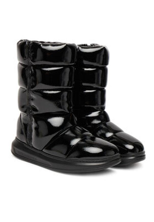 Karl Lagerfeld - KARL LAGERFELD Śniegowce Kapri Kosi KL44573A Czarny. Kolor: czarny. Materiał: skóra