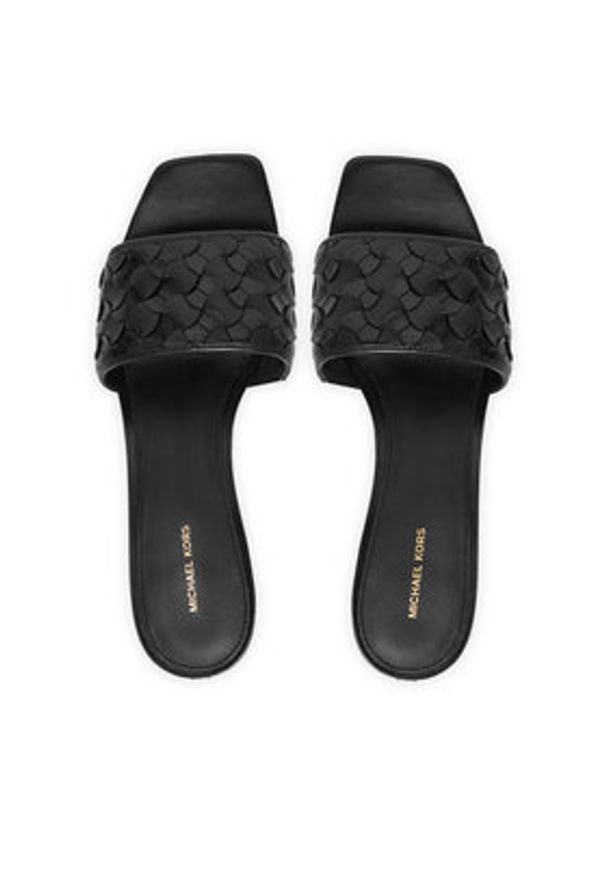 MICHAEL Michael Kors Klapki Elyse 40R6EYMS3L Czarny. Kolor: czarny. Materiał: skóra