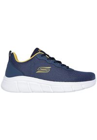 skechers - Adidasy Skechers Bobs B Flex - Icy Ed, Mężczyźni. Kolor: niebieski. Materiał: materiał