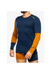 ORTOVOX - Bluza termiczna męska Ortovox 185 Rock N Wool Long Sleeve. Kolor: zielony. Długość rękawa: długi rękaw