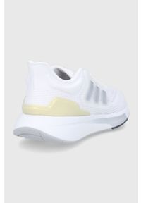 Adidas - adidas buty do biegania EQ21 GZ0591 kolor biały. Zapięcie: sznurówki. Kolor: biały. Materiał: materiał. Szerokość cholewki: normalna #2