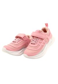 ADI Buty sportowe dziewczęce American Club HL58/22 Różowe. Kolor: różowy. Materiał: skóra, tkanina, materiał