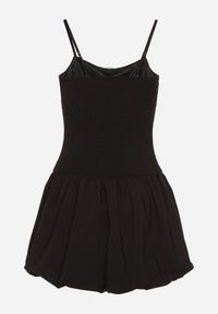 Born2be - Czarna Sukienka Typu Bombka z Cyrkoniową Klamrą z Podszewką Typu Szorty Nessim. Okazja: na imprezę. Kolor: czarny. Długość rękawa: na ramiączkach. Sezon: lato. Typ sukienki: bombki. Styl: elegancki #6