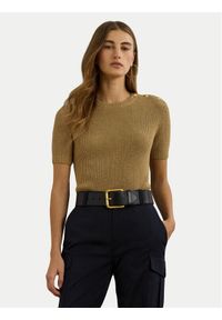 Lauren Ralph Lauren - LAUREN RALPH LAUREN Sweter 200957475001 Złoty. Kolor: złoty. Materiał: bawełna #1