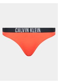 Calvin Klein Swimwear Dół od bikini KW0KW01983 Pomarańczowy. Kolor: pomarańczowy. Materiał: syntetyk #3