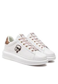 Karl Lagerfeld - KARL LAGERFELD Sneakersy KL62531N Biały. Kolor: biały. Materiał: skóra #4
