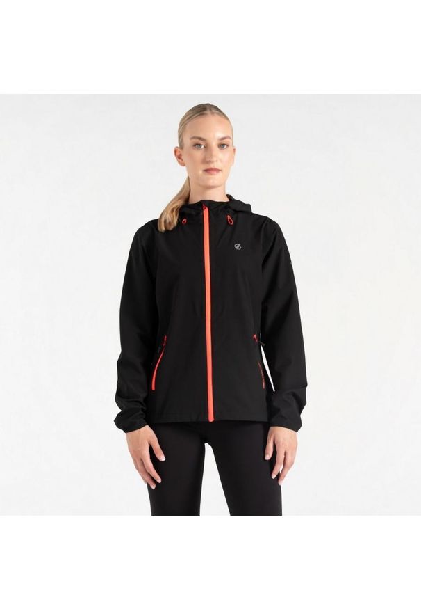 DARE 2B - Kurtka przeciwdeszczowa damska Gravitate. Kolor: czarny. Materiał: materiał. Sport: turystyka piesza
