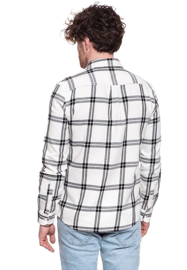 Wrangler - WRANGLER LS 1 PKT SHIRT KOSZULA MĘSKA OFF WHITE W5A1T2737 112129985
