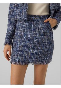 Vero Moda Spódnica mini Chantelle 10299449 Niebieski Slim Fit. Kolor: niebieski. Materiał: syntetyk