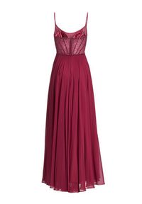 Hey Kyla Sukienka wieczorowa 5AK023HK Bordowy Regular Fit. Kolor: czerwony. Materiał: syntetyk. Styl: wizytowy #6