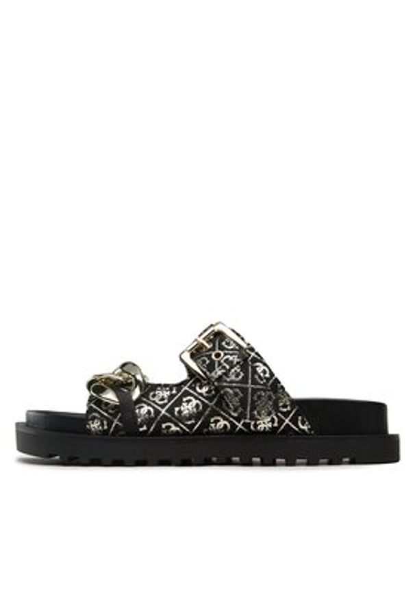 Guess Klapki Fatema FL6FAT FAL03 Czarny. Kolor: czarny. Materiał: materiał