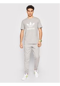 Adidas - adidas T-Shirt adicolor Classics Trefoil H06643 Szary Regular Fit. Kolor: szary. Materiał: bawełna