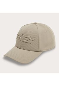 Oakley Czapka 6 Panel Stretch Embossed 912208-7C9. Kolor: beżowy