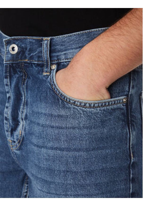Karl Lagerfeld Jeans Szorty jeansowe A2M10132 Granatowy Regular Fit. Kolor: niebieski. Materiał: bawełna