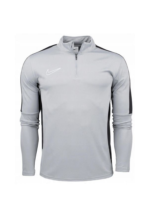 Nike - Męska Bluza Rozpinana Academy 23 Quarter Zip. Kolor: szary, wielokolorowy, czarny