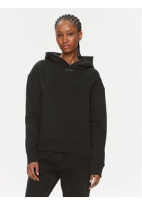 Calvin Klein Bluza Metallic Micro Logo Hoodie K20K206960 Czarny Regular Fit. Kolor: czarny. Materiał: bawełna