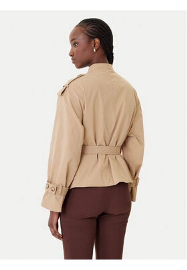 Rinascimento Płaszcz przejściowy CFC0124670003 Beżowy Regular Fit. Kolor: beżowy. Materiał: syntetyk