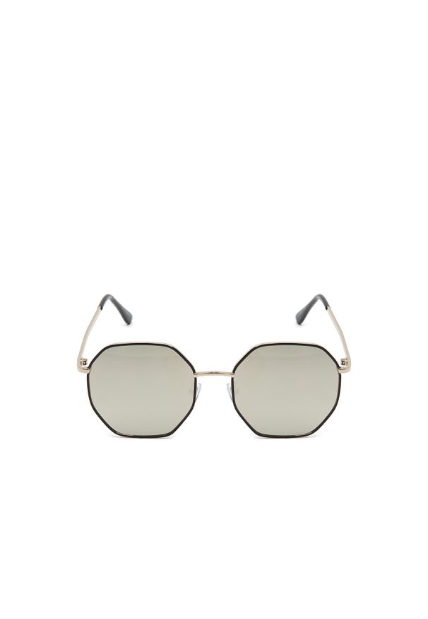 Cropp - Jasnoszare okulary przeciwsłoneczne - Jasny szary. Kolor: szary