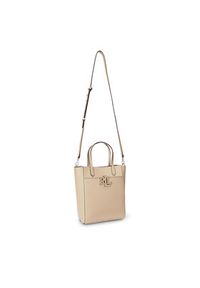 Lauren Ralph Lauren - LAUREN RALPH LAUREN Torebka Cameryn 431966760003 Beżowy. Kolor: beżowy. Materiał: skórzane #5