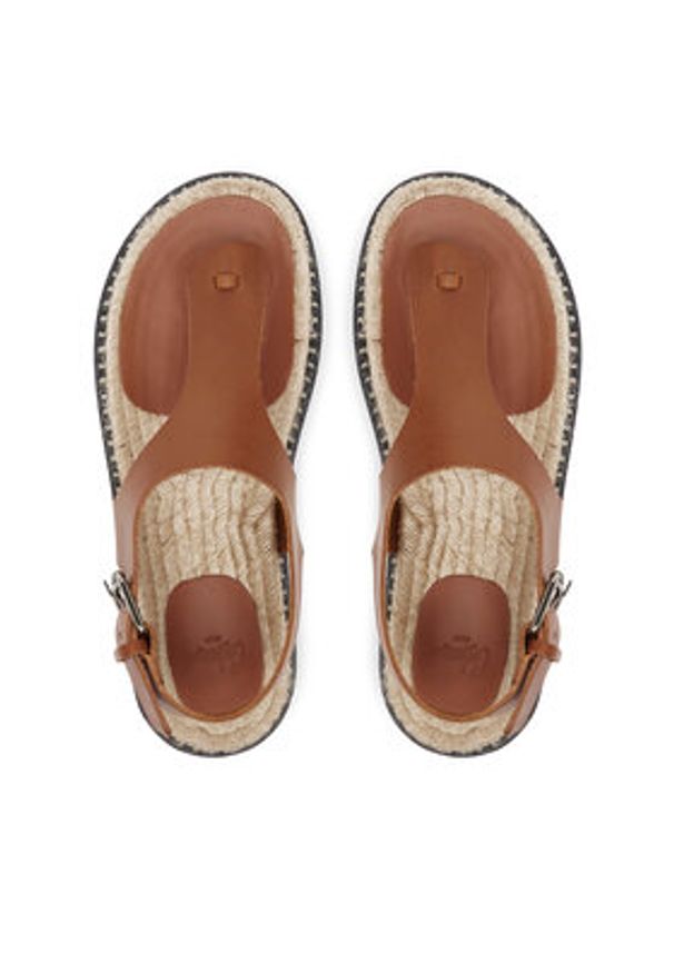 Castañer Espadryle Tokio/261 025672 Brązowy. Kolor: brązowy. Materiał: skóra
