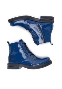 Rieker Trzewiki 72010-15 Niebieski. Kolor: niebieski. Materiał: materiał #7