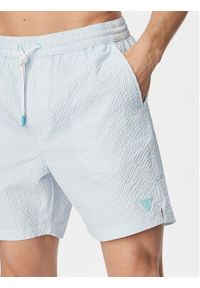 Guess Szorty kąpielowe F6GT11 WN342 Niebieski jasny Regular Fit. Kolor: niebieski. Materiał: syntetyk #2