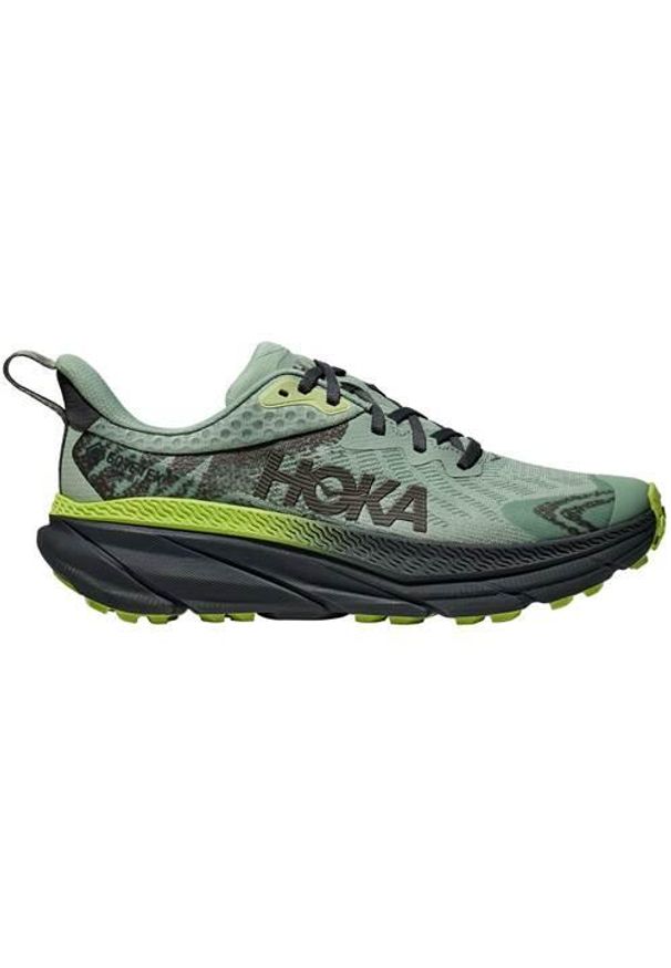 HOKA - Buty do biegania męskie Hoka One One One M Challenger Atr 7 Gtx. Zapięcie: sznurówki. Kolor: zielony. Materiał: materiał, syntetyk, tkanina. Szerokość cholewki: normalna