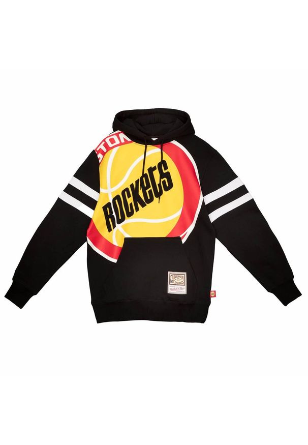 Bluza z kapturem Hoodie Mitchell & Ness NBA Houston Rockets czarna. Typ kołnierza: kaptur. Kolor: czarny