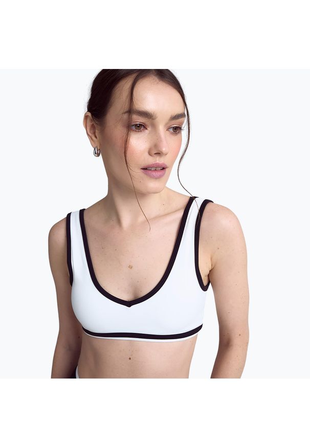 Joy in me - Biustonosz JOYINME Dual Essence. Kolor: biały. Sport: joga i pilates